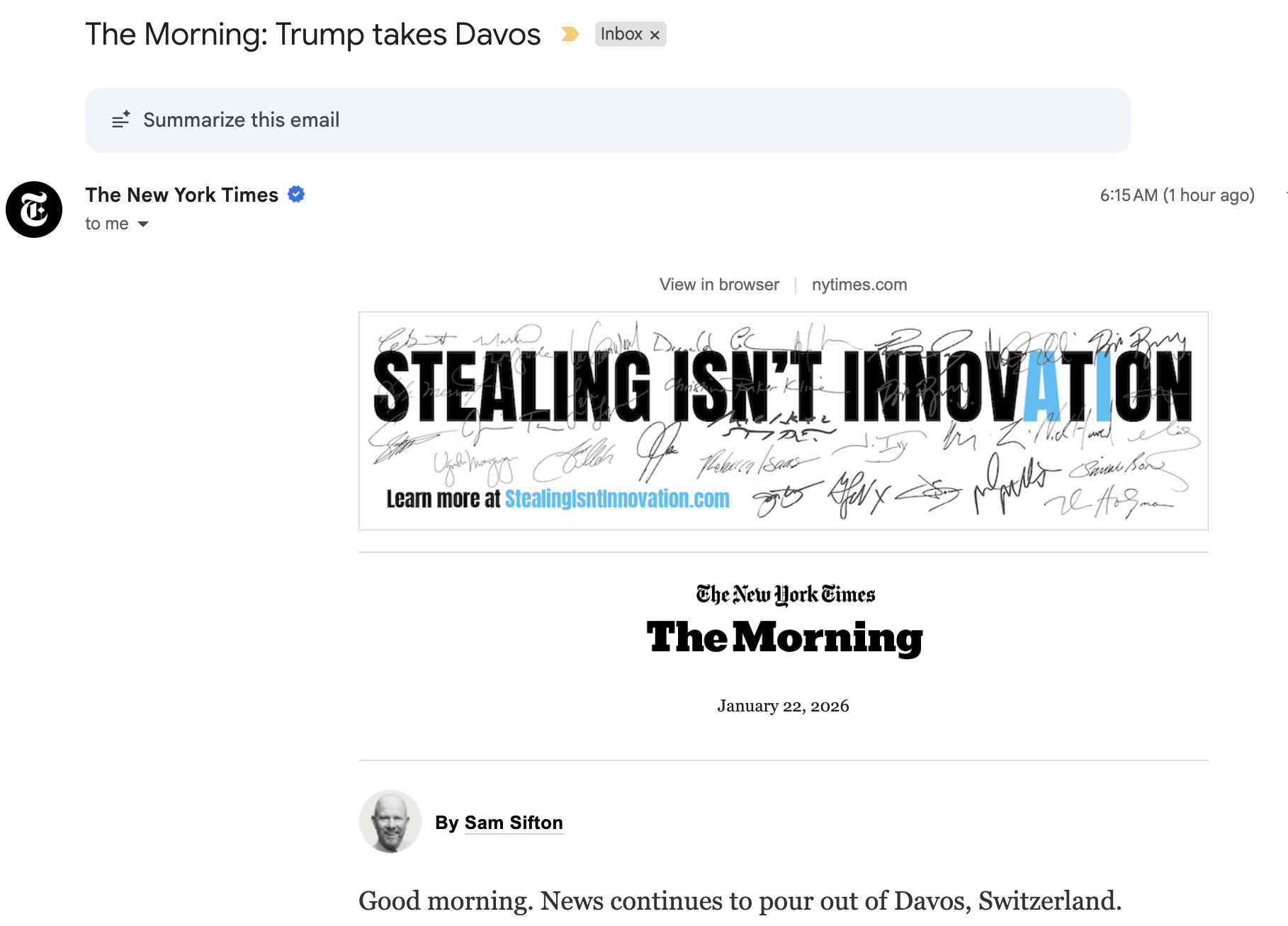 "Stealing Isn't Innovation" IP Propaganda Ad Campaign